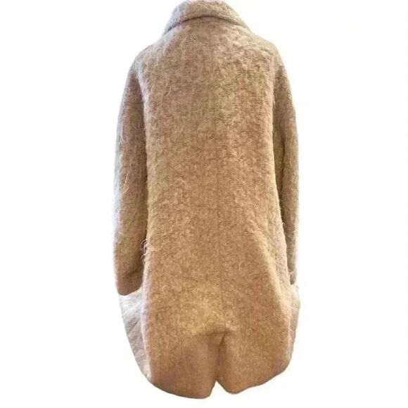 H&M full double breasted full length pale pink wool mix jacket. - Picture 4 of 9